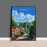 Tadworth Travel Poster, Travel Print of Tadworth, Surrey Poster, Tadworth Art Gift, London Art Lovers UK Travel Gift NQ Media Designs