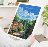 Tadworth Travel Poster, Travel Print of Tadworth, Surrey Poster, Tadworth Art Gift, London Art Lovers UK Travel Gift NQ Media Designs