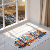Amsterdam Skyline Travel Poster Wall Art Landscape, Travel Print of Amsterdam, Amsterdam Art Lovers Gift,Netherlands Art Gift NQ Media Designs