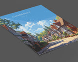 Camberley Travel Poster, Travel Print of Camberley, Surrey Poster, Camberley Art Gift, London Art Lovers UK Travel Gift NQ Media Designs