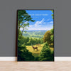Windsor Great Park Travel Poster, Travel Print of Windsor Great Park , Berkshire, England, Windsor Gift, Wall Art Print NQ Media Designs