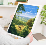 Windsor Great Park Travel Poster, Travel Print of Windsor Great Park , Berkshire, England, Windsor Gift, Wall Art Print NQ Media Designs