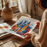 London Skyline Travel Print Wall Art, London Skyline Travel Poster, London City, England City Art, UK Art Gift, London Lovers Gift NQ Media Designs