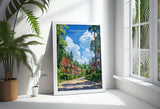 Crowthorne Travel Poster, Travel Print of Crowthorne, Berkshire, England, Windsor Gift, Wall Art Print NQ Media Designs