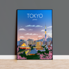 Tokyo Travel Poster, Travel Print of Tokyo, City of Tokyo, Japan NQ Media Designs