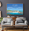 St Ives Travel Poster, Travel Print of St Ives, Cornwall, UK, Limited Edition NQ Media Designs