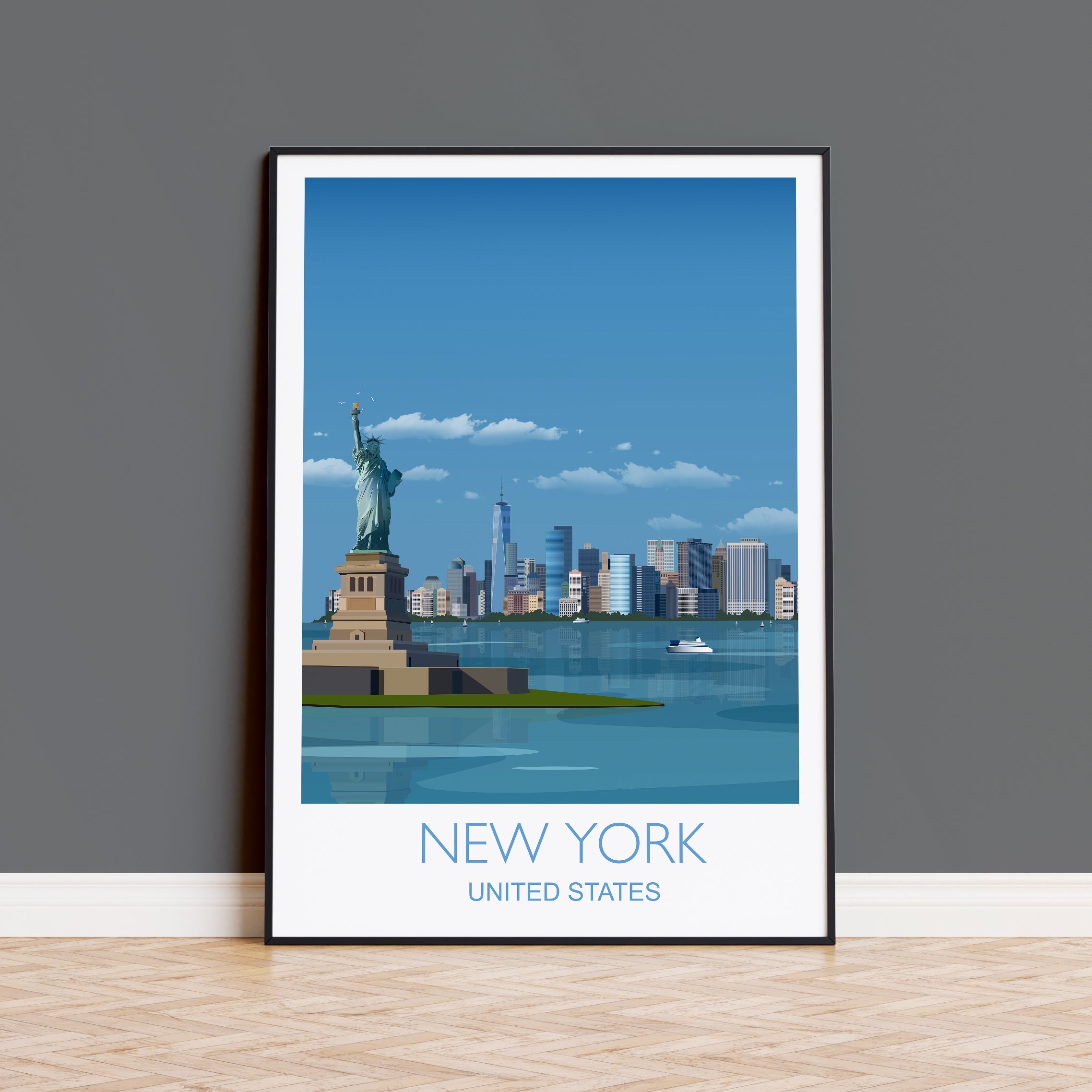 a picture of the statue of liberty in new york