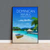 Dominican Republic Travel Poster, Travel Print of Dominican Republic, Caribbean, Travel Poster, Dominican Republic Print NQ Media Designs