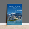 Vancouver Travel Poster, Travel Print of Vancouver, City ofVancouver, Canada NQ Media Designs