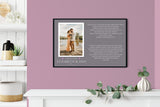 Wedding vows print, Custom wedding vows art, Vows On Canvas • wedding photo print, Wedding anniversary gift NQ Media Designs