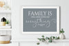 Personalised Family Word Art Print, Family Wall Décor, Printable Gallery Wall Art Print, Christmas Gift NQ Media Designs