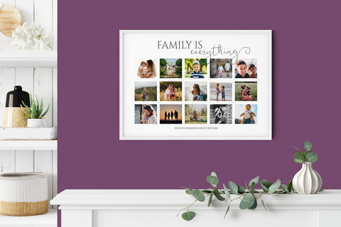 Family photo collage, Family wall art, Personalised photo collage, Family print, Photo collage gift, Family gift, Mothers Day Gift
