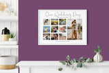 Wedding photo collage, Custom wedding gift, 1st anniversary gift, Gift for newlyweds, Wedding gift, Wedding art NQ Media Designs