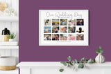 Wedding photo collage, Custom wedding gift, 1st anniversary gift, Gift for newlyweds, Wedding gift, Wedding art NQ Media Designs