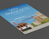San Francisco Travel Poster, Travel Print of San Francisco, City of San Francisco, California, USA NQ Media Designs