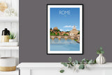Rome Travel Poster, Travel Print of Rome, City of Rome, Italy NQ Media Designs