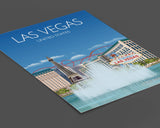 Las Vegas Travel Poster, Travel Print of Las Vegas, Nevada, USA NQ Media Designs