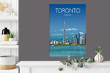 Toronto Travel Poster, Toronto Travel Print, Canada NQ Media Designs