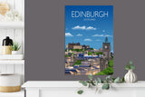 Edinburgh Travel Poster, Travel Print of Edinburgh, City of Edinburgh, UK NQ Media Designs