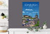 Edinburgh Travel Poster, Travel Print of Edinburgh, City of Edinburgh, UK