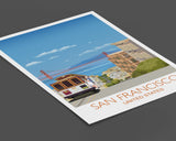 San Francisco Travel Print, San Francisco Travel Poster, City of San Francisco, USA NQ Media Designs
