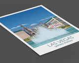 Las Vegas Travel Print, Las Vegas Travel Poster, Nevada, USA, USA Travel Poster NQ Media Designs
