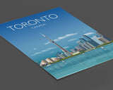 Toronto Travel Poster, Toronto Travel Print, Canada NQ Media Designs