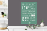 Family Love Word Art Print, gift for family, Canvas Digital Art Print, Family keepsake, Christmas Gift NQ Media Designs