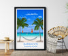 Barbados Travel Print, Travel Poster of Barbados, Windward Islands, Caribbean