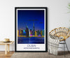 Dubai at night Travel Poster, Travel Print of Dubai, City of Dubai at night, United Arab Emirates NQ Media Designs