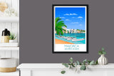 Majorca Travel Print, Travel Poster of Majorca, Balearic Islands NQ Media Designs