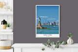 New York Travel Poster, Travel Print of New York, City of New York, USA NQ Media Designs