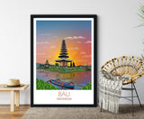 Bali Travel Print, Travel Poster of Bali, Indonesia, NQ Media Designs