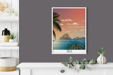 Ibiza Travel Poster, Travel Print of Ibiza, Balearic Islands NQ Media Designs