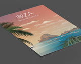 Ibiza Travel Poster, Travel Print of Ibiza, Balearic Islands NQ Media Designs