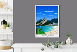 Rio De Janeiro Travel Poster, Travel Print of Rio De Janeiro, Brazil NQ Media Designs