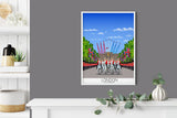 Platinum Jubilee Travel Print, London Travel Poster, City of London, UK NQ Media Designs