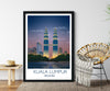 Kuala Lumpur Travel Print, Travel Poster of Kuala Lumpur at sunset, Malaysia NQ Media Designs