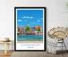 Copenhagen Travel Poster , Travel Print of Copenhagen, City of Copenhagen, Denmark NQ Media Designs