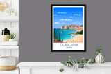 Dubrovnik Travel Print, Travel Poster of Dubrovnik, Croatia NQ Media Designs
