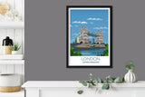 Tower Bridge London Poster , Travel Print of London, City of London, UK,London Cityscape NQ Media Designs