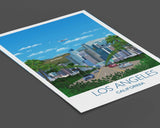 Los Angeles Travel Print, Los Angeles Travel Poster, City of Los Angeles, California, USA NQ Media Designs