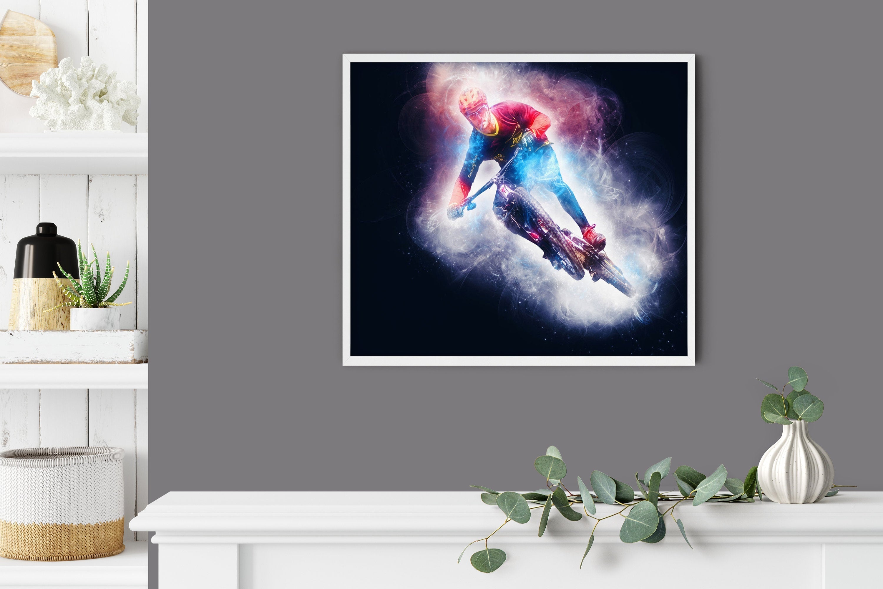 Custom Sports Action Print from Your Photo, Football Action print. Personalised Sports Portrait, Soccer Print, Birthday gift NQ Media Designs