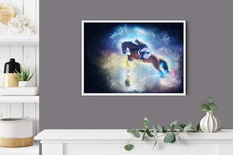 Custom Sports Action Print from Your Photo, Football Action print. Personalised Sports Portrait, Soccer Print, Birthday gift