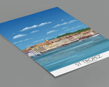 St Tropez Travel Poster, Travel Print of St Tropez, Cote D'Azur, France, French Riviera NQ Media Designs