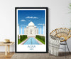 Taj Mahal Travel Print, Taj Mahal Poster, Agra, India NQ Media Designs