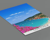 Cote D'Azur Travel Poster, Travel Print of Cote D'Azur, Cote D'Azur, France, French Riviera NQ Media Designs