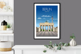 Berlin Travel Poster, Travel Print of Berlin, Germany NQ Media Designs
