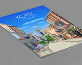 York Travel Print, York Poster, York, England, UK Travel Poster NQ Media Designs