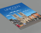 Lincoln Travel Print, Lincoln Travel Poster, Lincoln, England NQ Media Designs